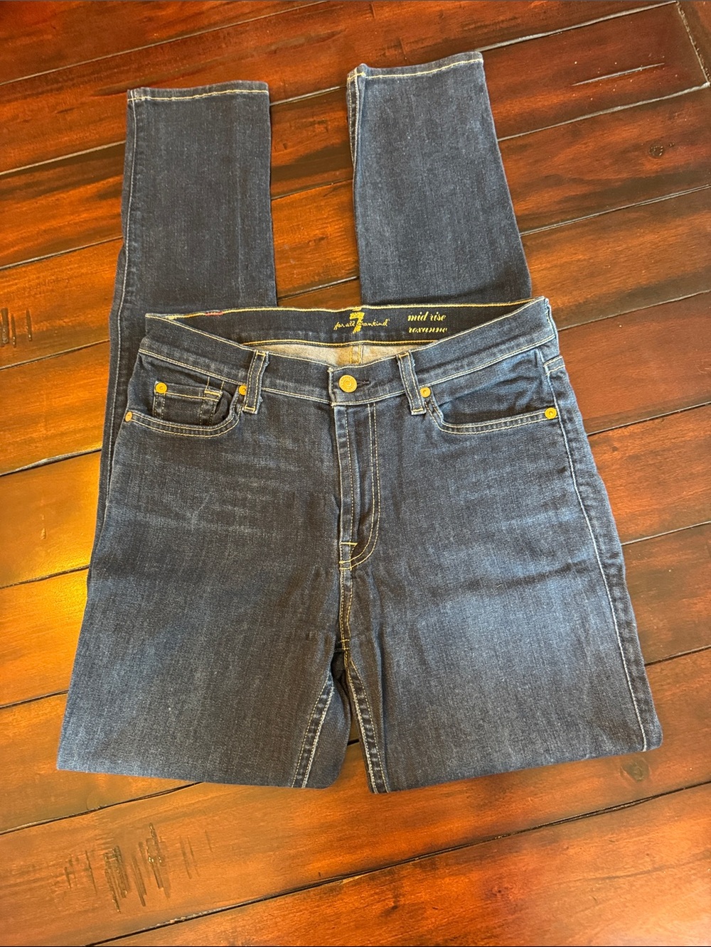 7 for all Mankind Dark Blue Jeans